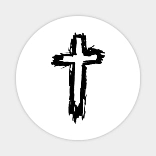 Dark and Gritty Cross Magnet